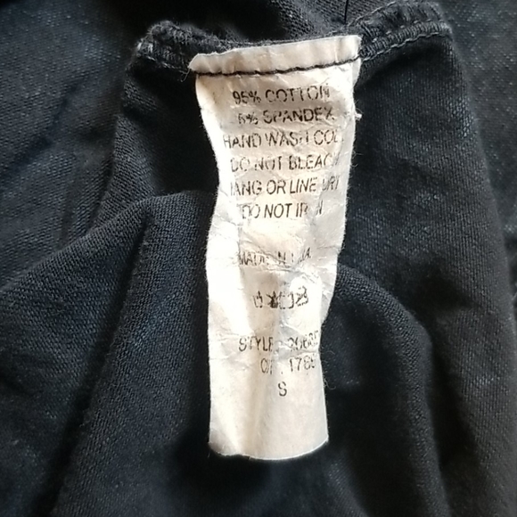 Navy Blue Distressed Babydoll Dress Small - Picture 3 of 4